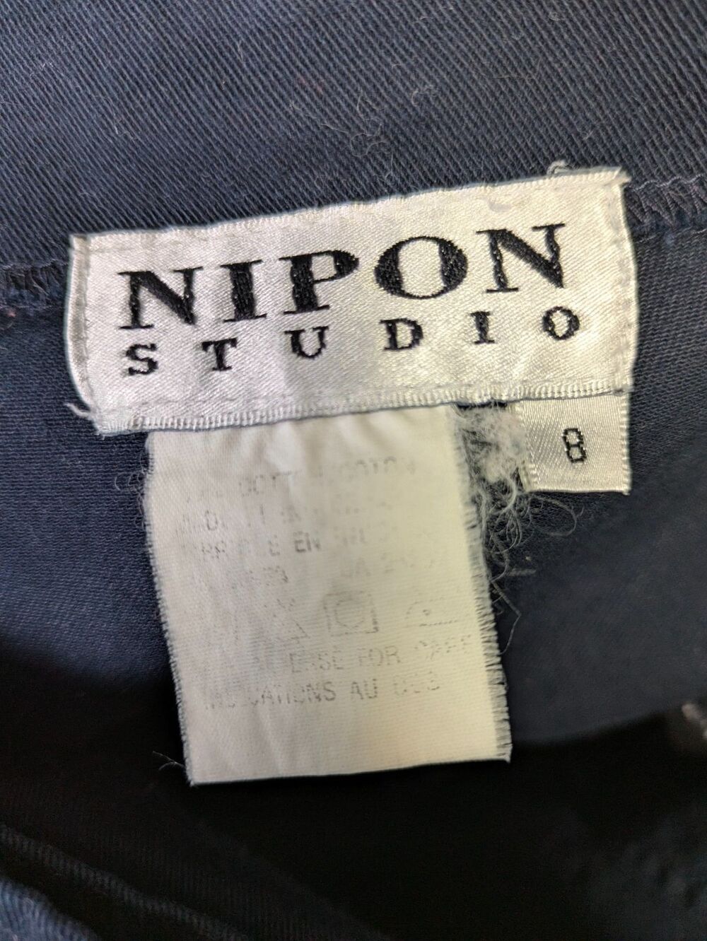 Vintage Nipon Studio Nautical Style Long Wrap Skirt Womens Size 8 Blue - Picture 2 of 8